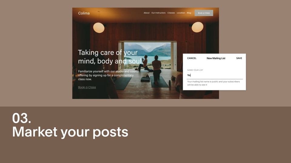 Learn how to build a blog from scratch with Squarespace.