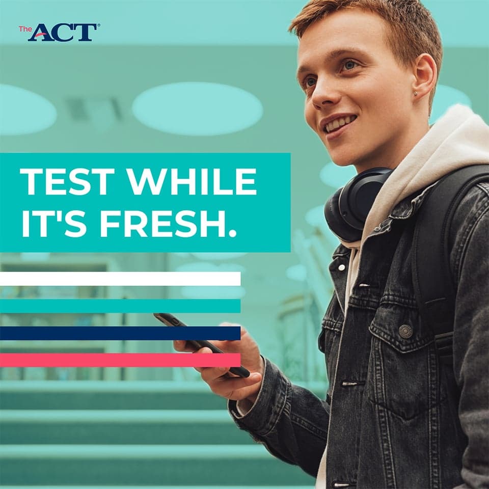 One of the advantages of taking the ACT in February? You can take the test while what you learned in the Fall is still fresh in your mind. Don't miss your chance! Final day to sign up is Friday, January 20.
