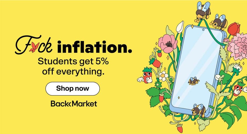 Back Market is the only site that's inflation-proof. When everything else goes up in price, our tech goes up to 70% down! On top of that, you also get a 30-day money back guarantee and a 1-year warranty.