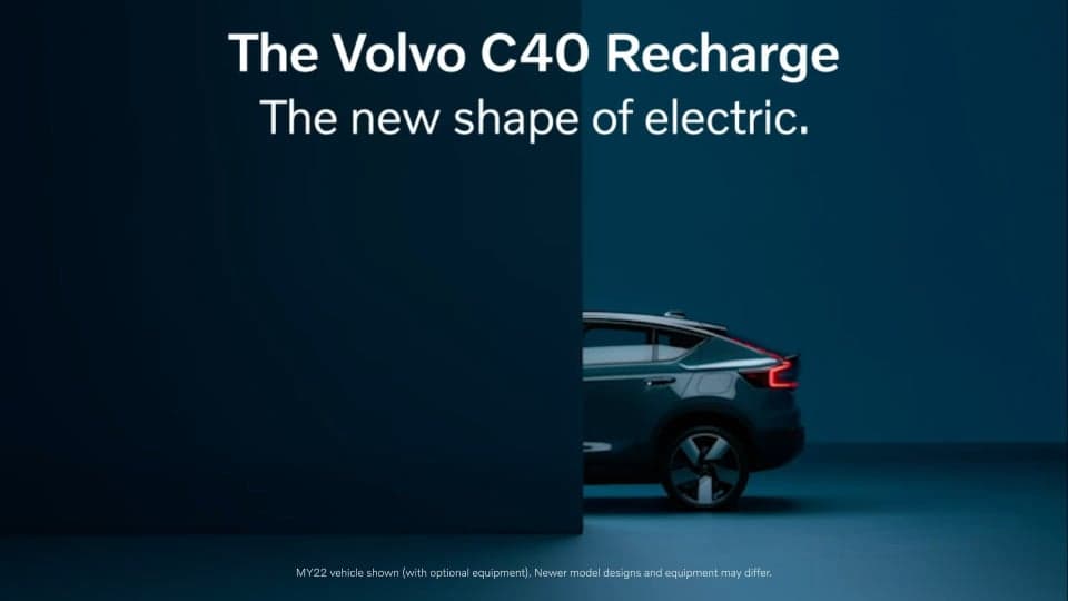 Pure. Electric. Style. The Volvo C40 Recharge, now available online.