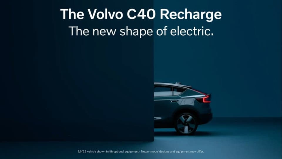 Pure. Electric. Style. The Volvo C40 Recharge, now available online.