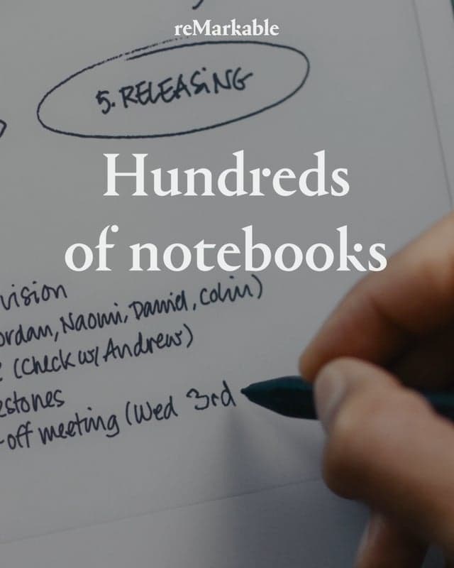 Replace your notebooks with something smarter. All your work in one place, on reMarkable. Try risk free for 100 days.
