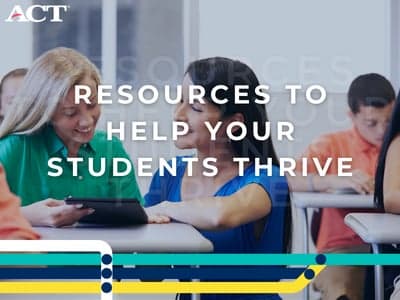The ACT® test includes accommodations and fee waivers for qualified students to help them succeed on the test and get the information they need.