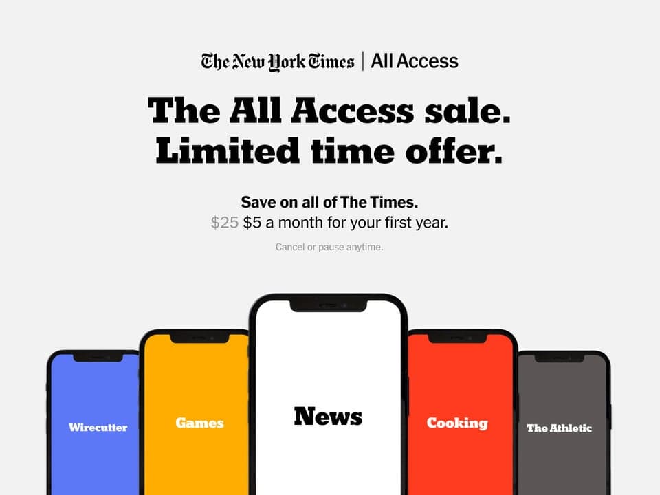 For a limited time, take advantage of generous savings with The Times All Access sale. You'll enjoy the answers to questions like these: What are the seven big news stories shaping 2023? What is the best way to prepare velvety scrambled eggs? What’s the best white noise machine for under $50?