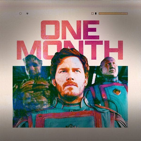 🚨 ONE MONTH 🚨 Experience Marvel Studios’ Guardians of the Galaxy Vol. 3, written and directed by James Gunn, only in theaters May 5.