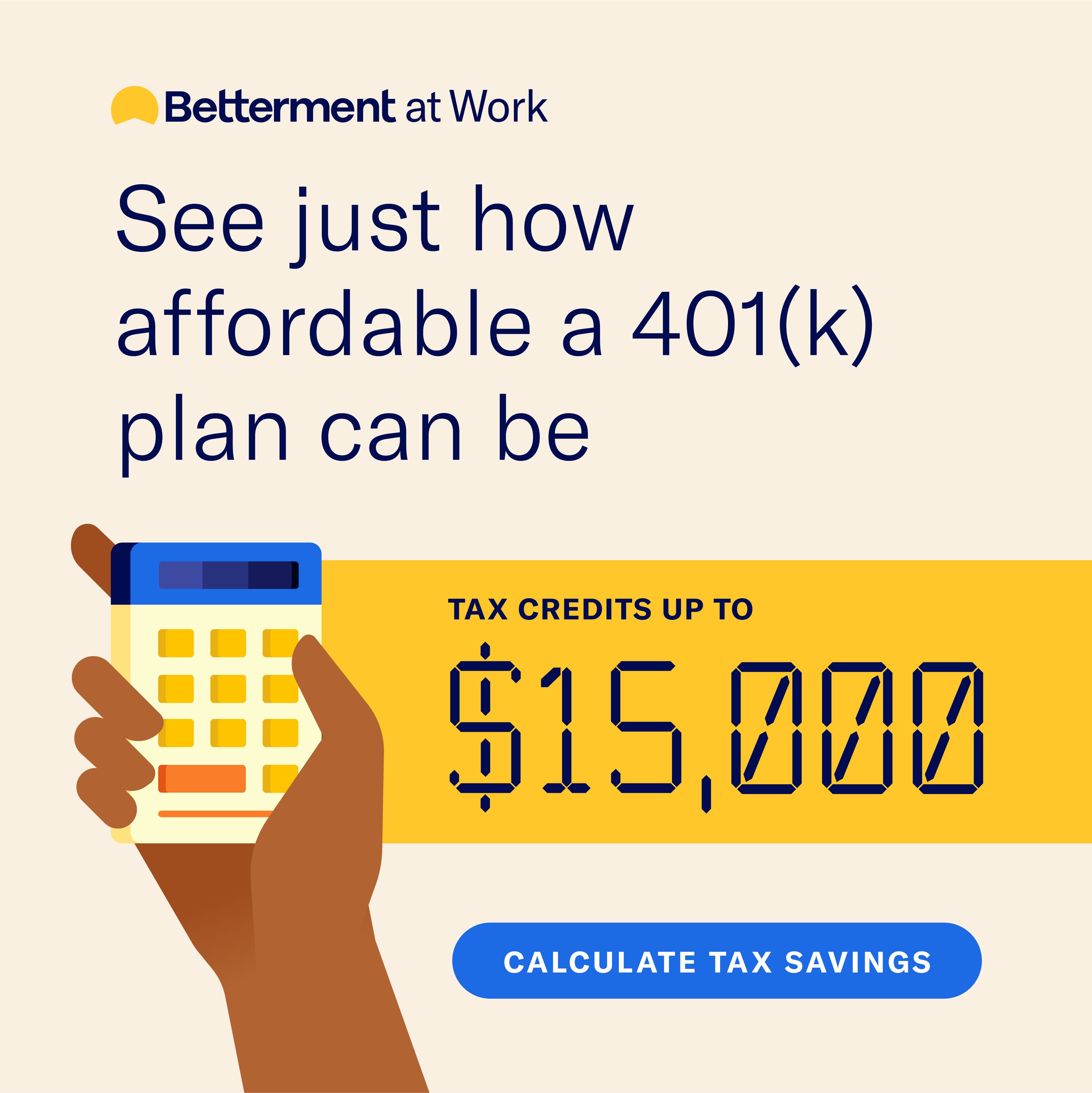 Offering a 401(k) is a great way to support your team and their goals. And thanks to tax credits worth up to $15,000, it doesn’t have to cost your bottom line.
