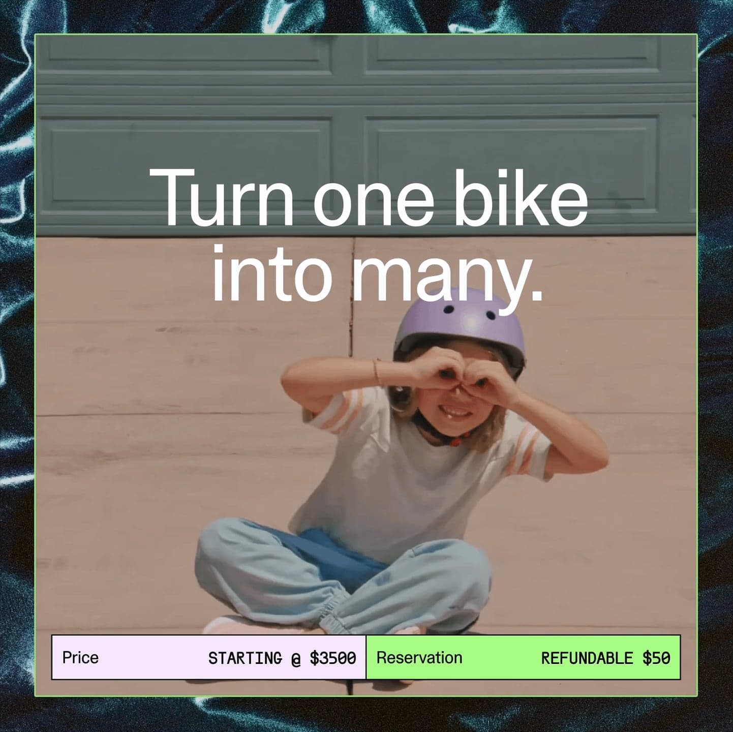 Turn one bike into many with top frames on the TM-B. Starting at $3,500.