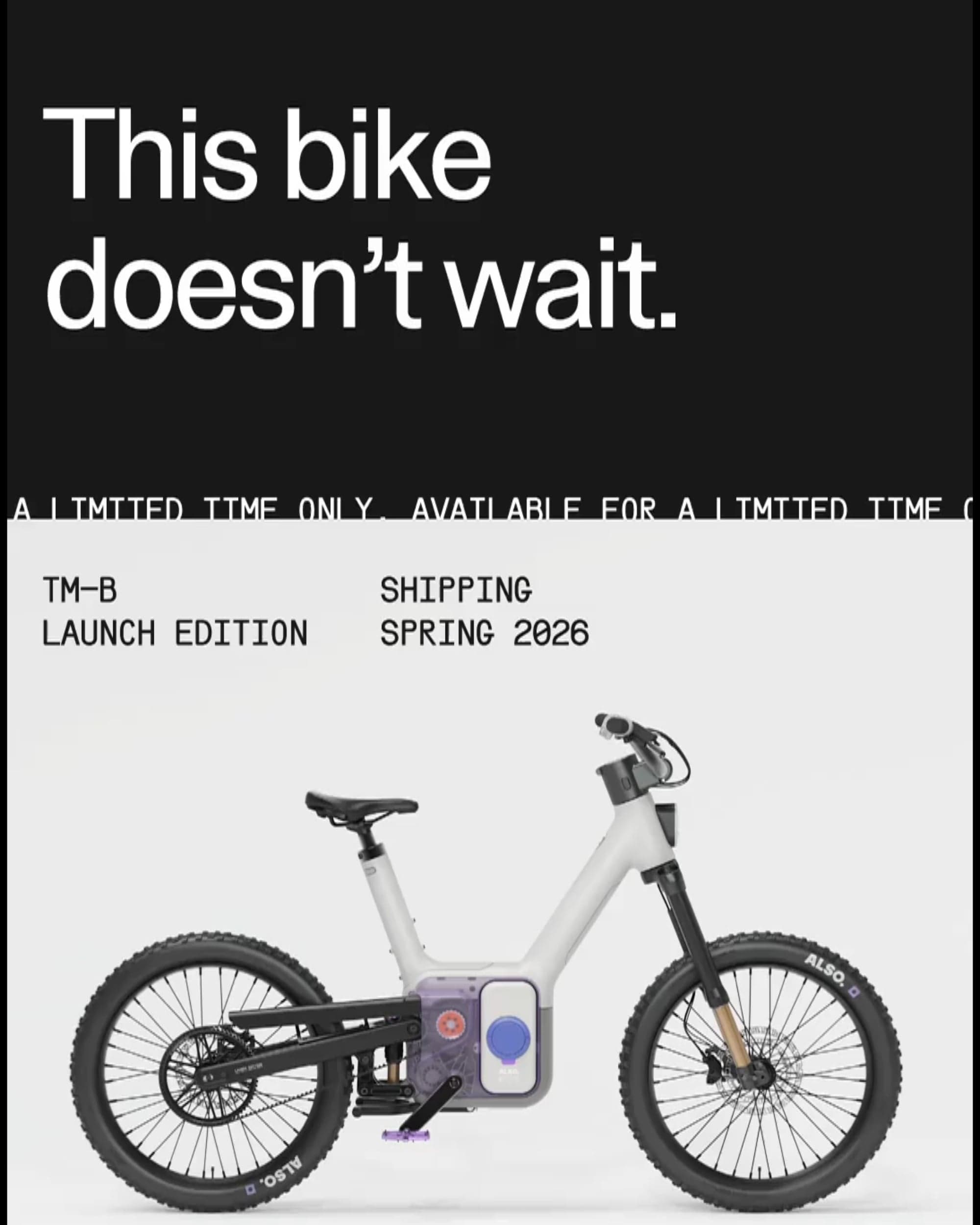 Last call for first dibs: TM-B Launch Edition.