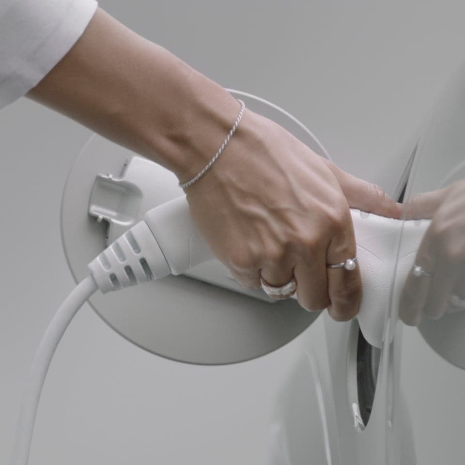 Charge toward the future. Volvo Recharge Plug-in Hybrids can travel further in Pure mode.