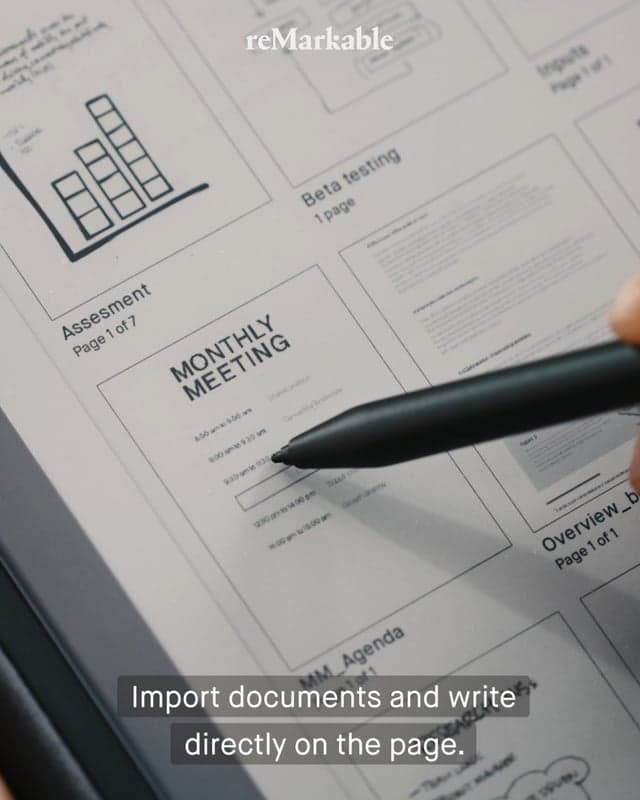 Take control of your notes. Take control of your workday. reMarkable.