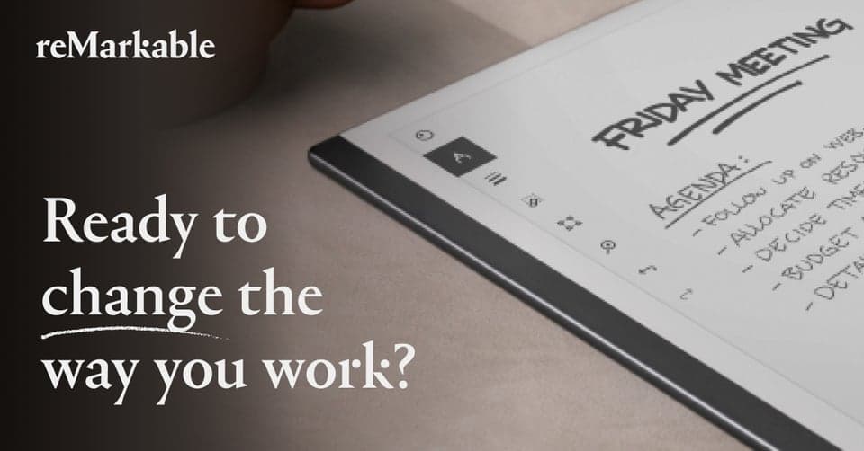 A game-changing new tool for paper people. reMarkable.