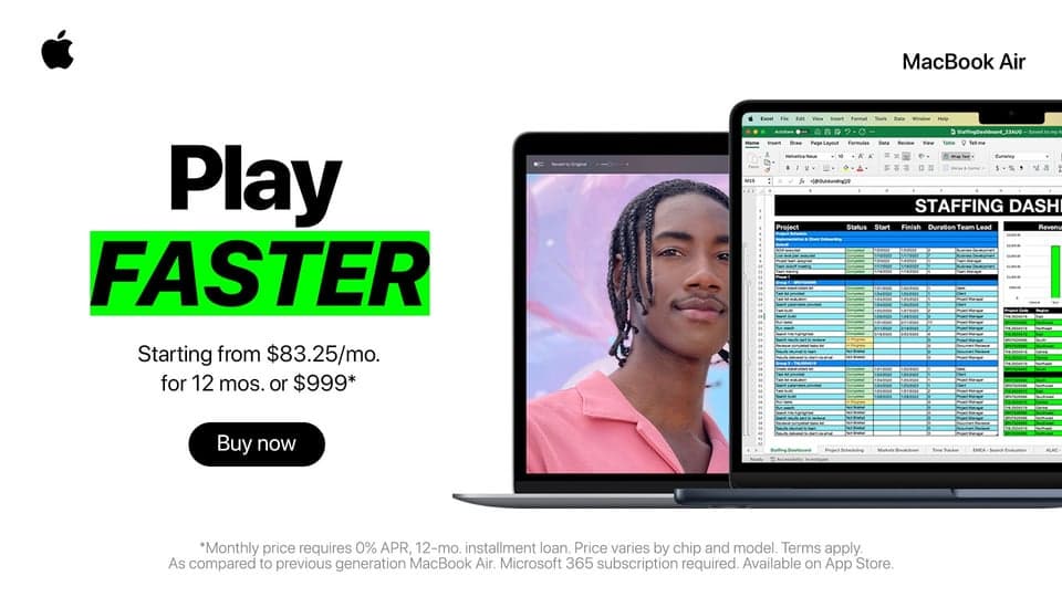 Buckle up. You can do more, all at once with the lightning-quick M1 or M2 chip. Mac Does That.