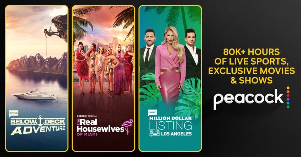 80k+ hours of exclusive movies and shows plus live sports