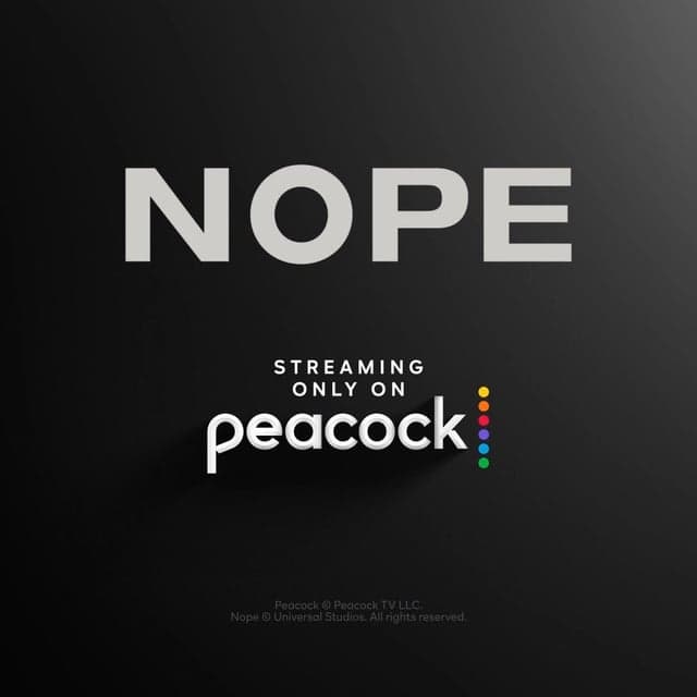 Oscar-winning filmmaker Jordan Peele’s epic sci-fi blockbuster Nope is streaming now, only on Peacock.